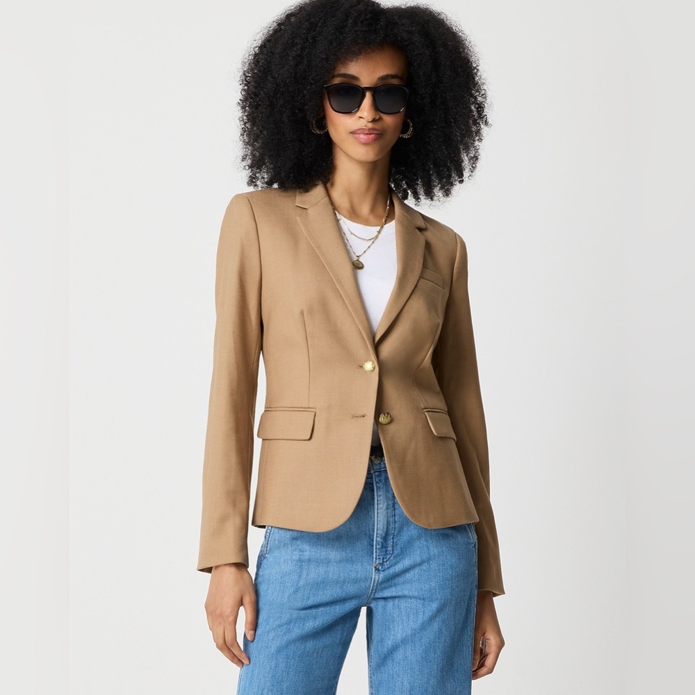 J Crew Factory Original schoolboy blazer in camel